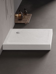 MILD STONE fehér zuhanytálca